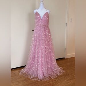 Elegant lilac  Sequin Gown